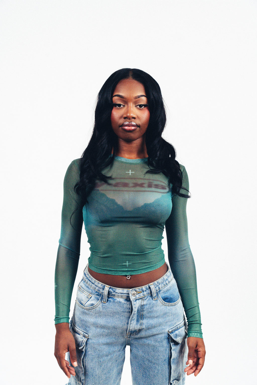 Y-Axis Women’s Mesh Top Forest