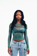 Y-Axis Women’s Mesh Top Forest