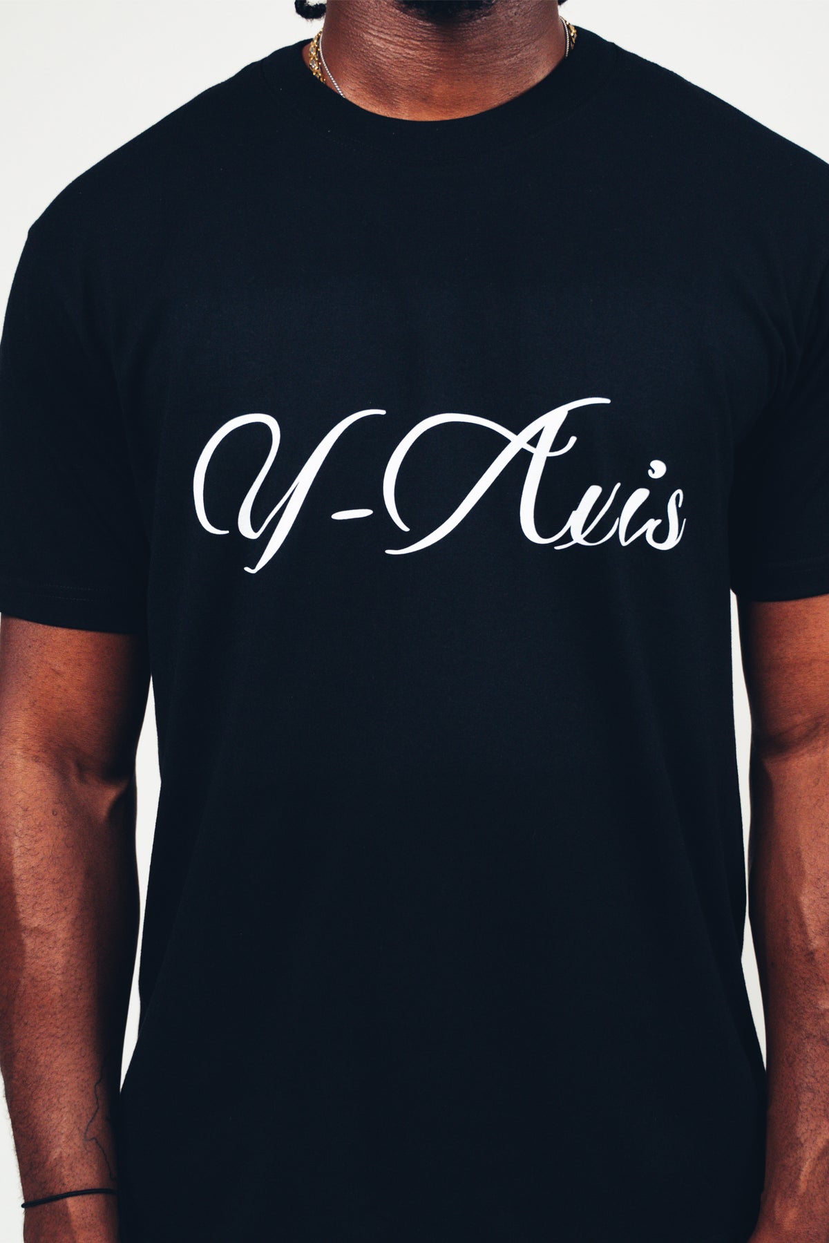 Y-Axis Script Logo T-Shirt Black