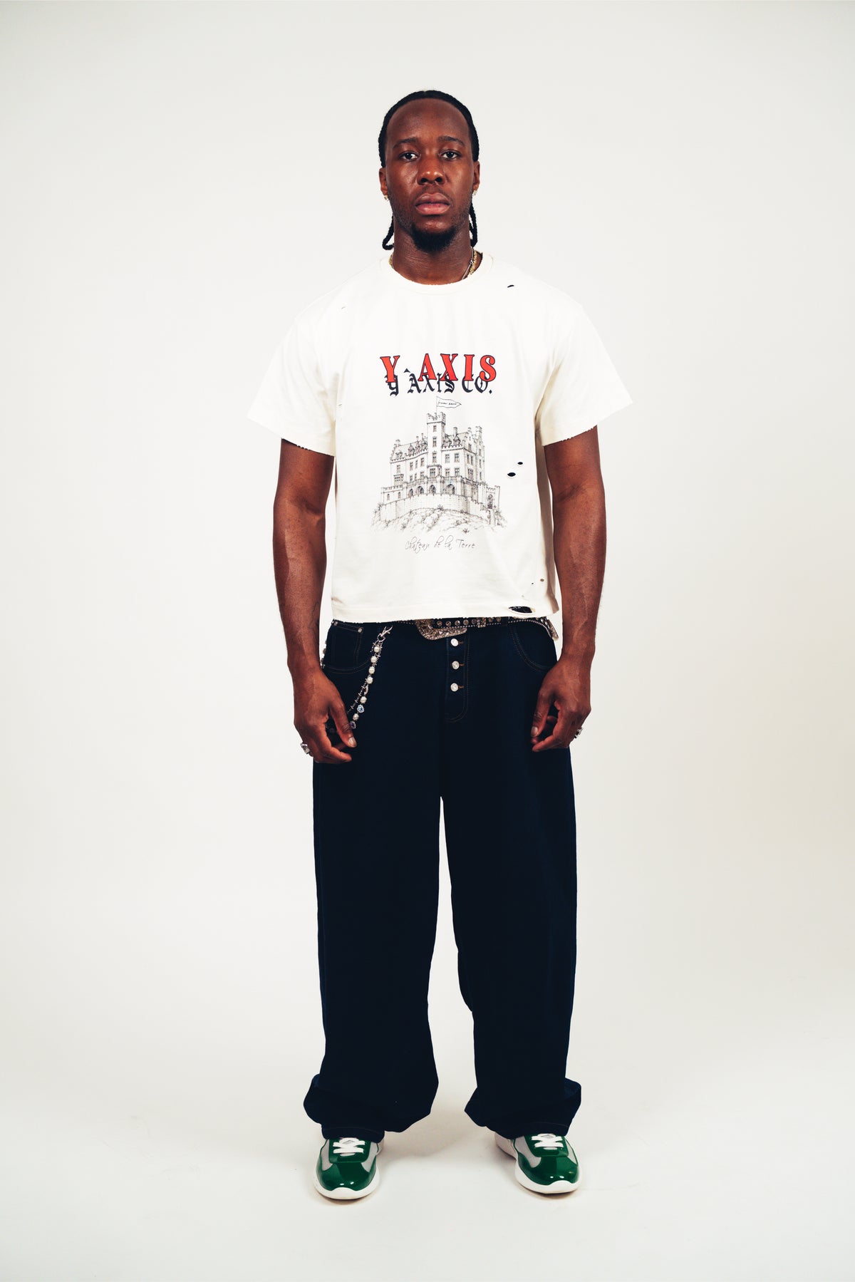 Y-Axis Distressed Château T-Shirt