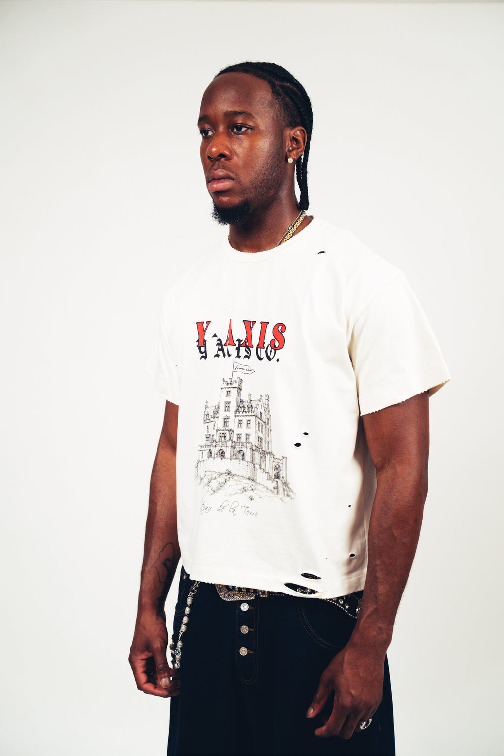 Y-Axis Distressed Château T-Shirt